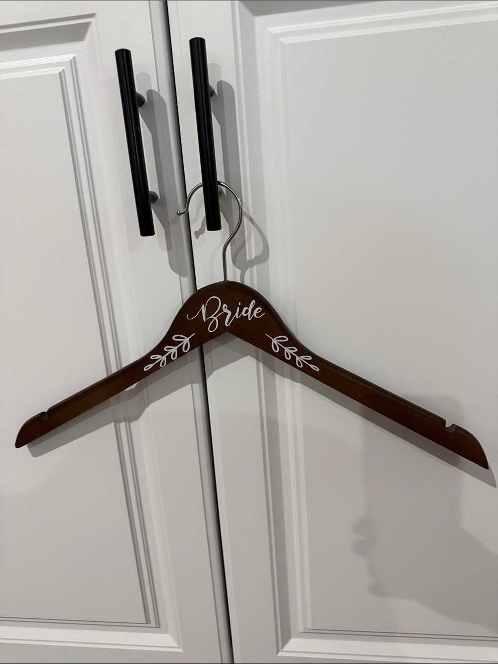 Wooden 'Bride' Hanger in Brown